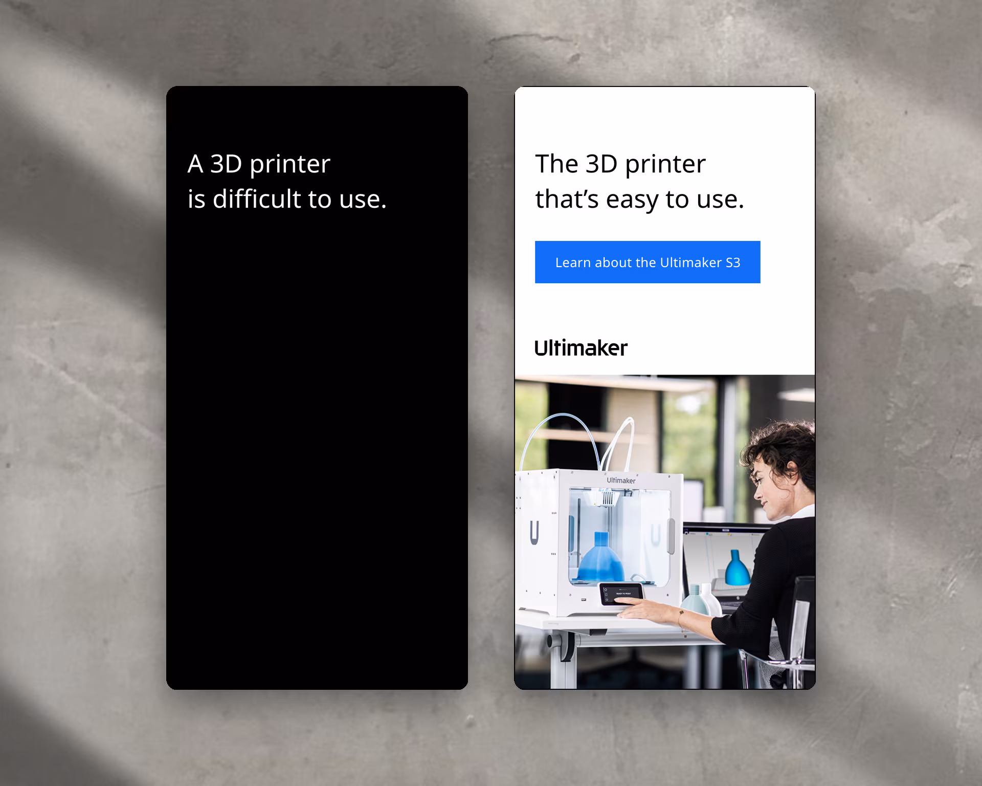 Ultimaker S3 “Easy” Banner Ad — Banner Ads